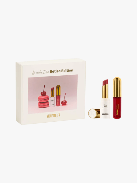 Violette_FR Bouche Duo Bêtise Edition in multiple branded components on a light gray background